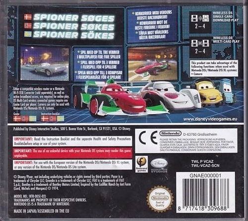 Disney Pixar Cars 2 - Manual Mangler - Nintendo DS (B Grade) (Genbrug)